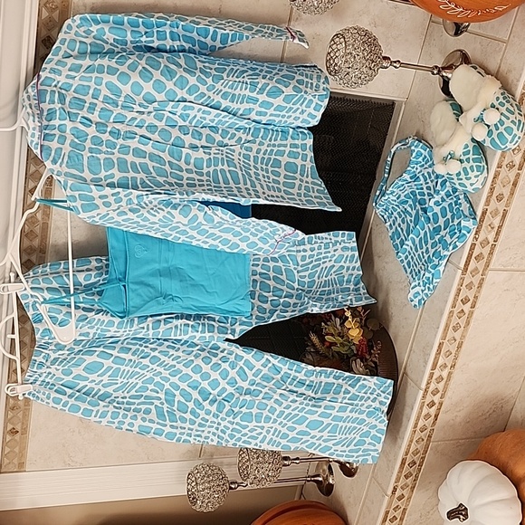 ๐ฉต VICTORIA'S SECRET Flannel Light Blue ANIMAL Pajama Set ๐ฉต - Picture 11 of 13